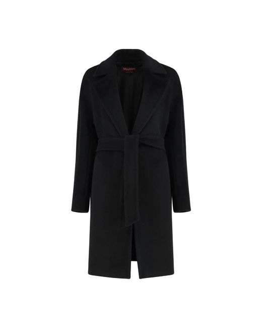 Max Mara Black Belted Coats