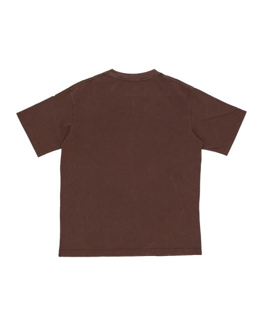 Acupuncture Tops ,Bruin ,Katoen Bruine Mannen Choke Tee in het Brown voor heren