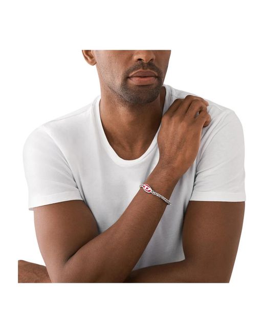 Bracelets di DIESEL in Metallic da Uomo