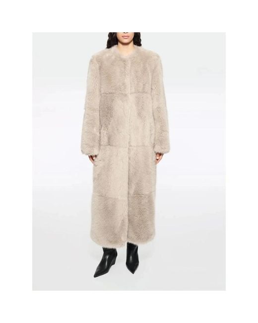 Single-Breasted Coats Stand Studio de color Natural