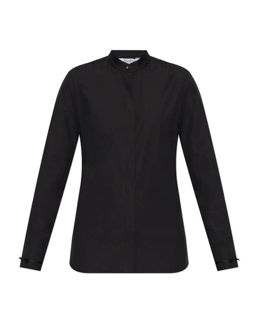 Max Mara Overhemden ,Zwart ,Katoen Shirt Otranto in het Black