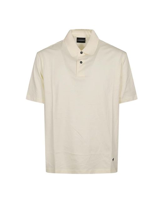 Emporio Armani Natural Polo Shirts for men