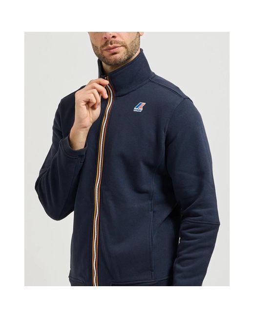 K-Way Blue Zip-Throughs for men