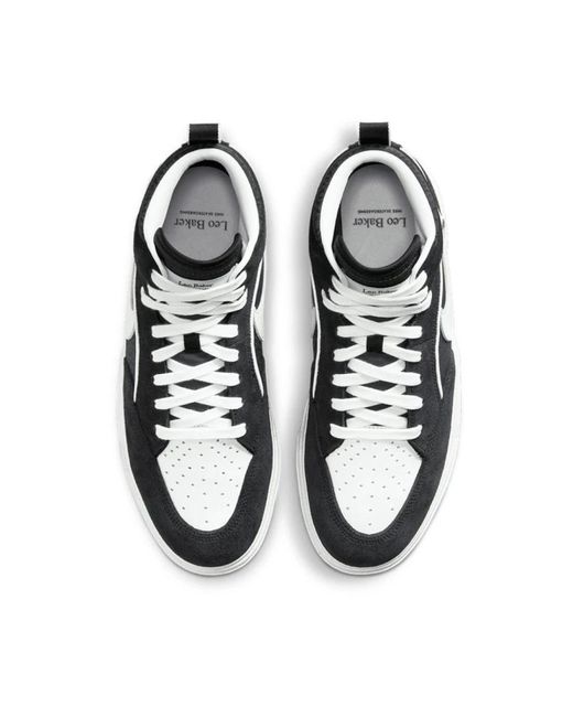 Nike Leder sb react leo sneakers in Black für Herren