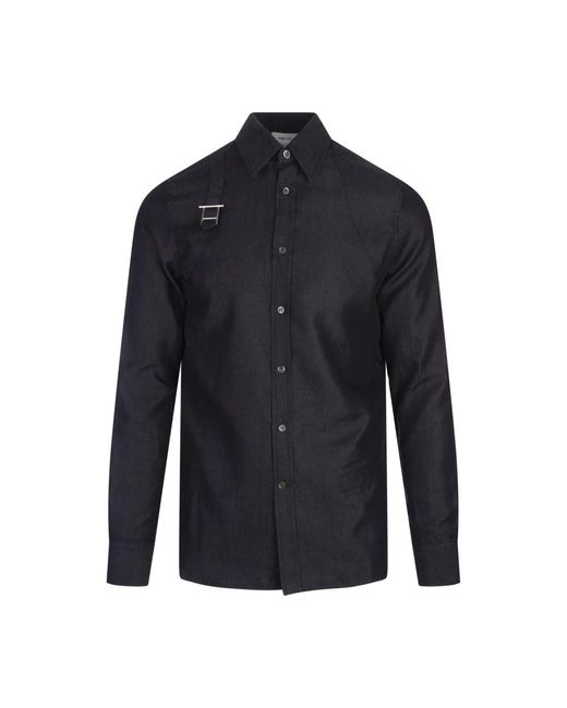 Alexander McQueen Blue Casual Shirts for men