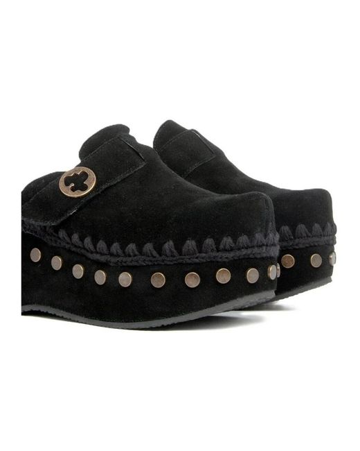Mou Black Sommer Clogs