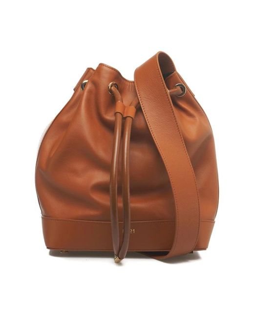 N°21 Brown Bucket Bags