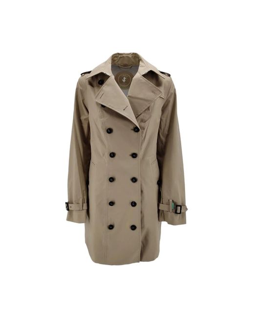 Save The Duck Natural Trench Coats