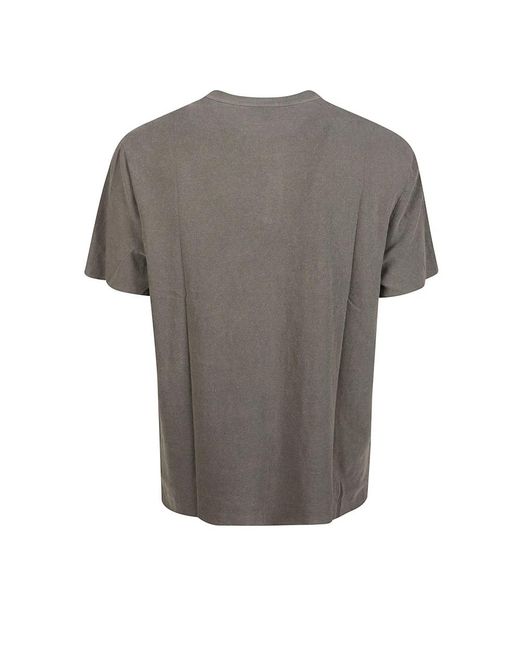 James Perse Slub Jersey T-Shirt Met Korte Mouwen in het Gray voor heren