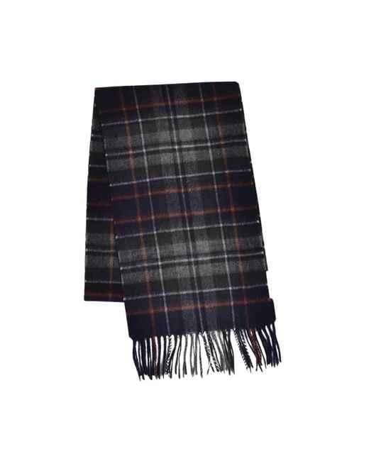 Barbour Black Winter Scarves for men