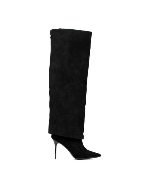 Balmain Black Heeled Boots