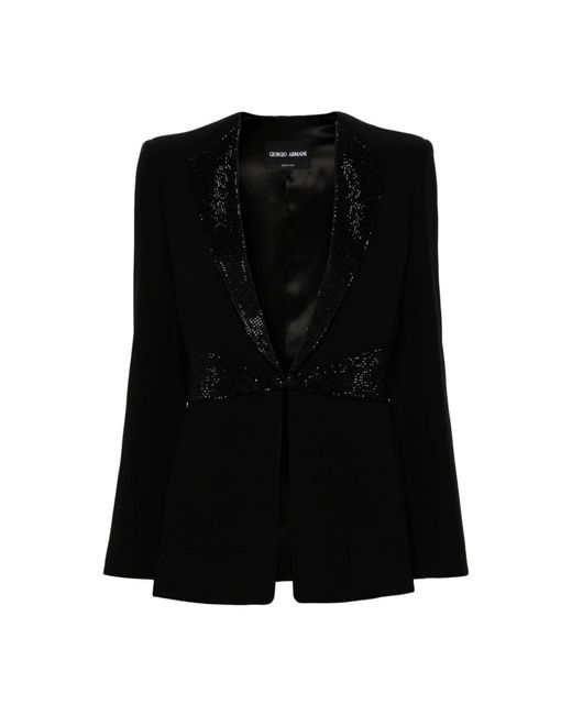 Jackets > blazers Giorgio Armani en coloris Black
