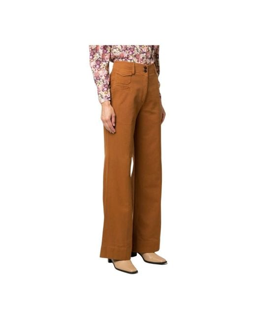 Forte_forte Brown Wide Trousers
