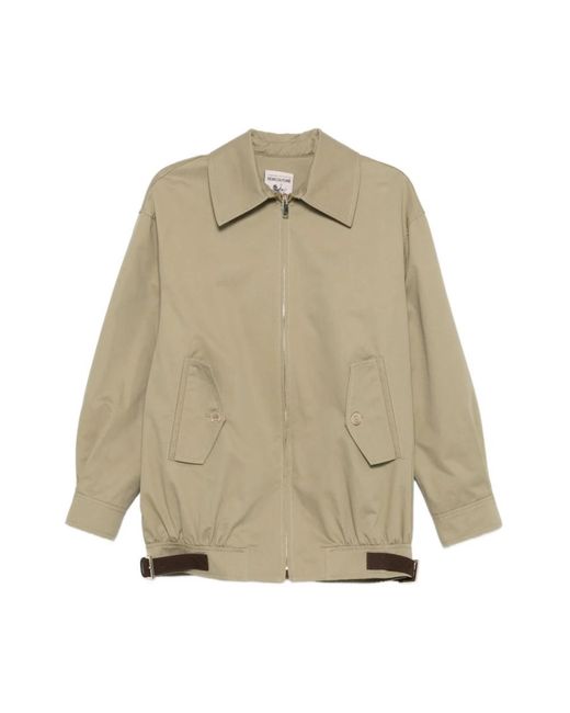 Semicouture Jassen ,Groen ,Light Jacket in het Natural