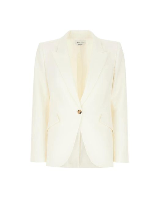 McQueen Wool Blazer in het White