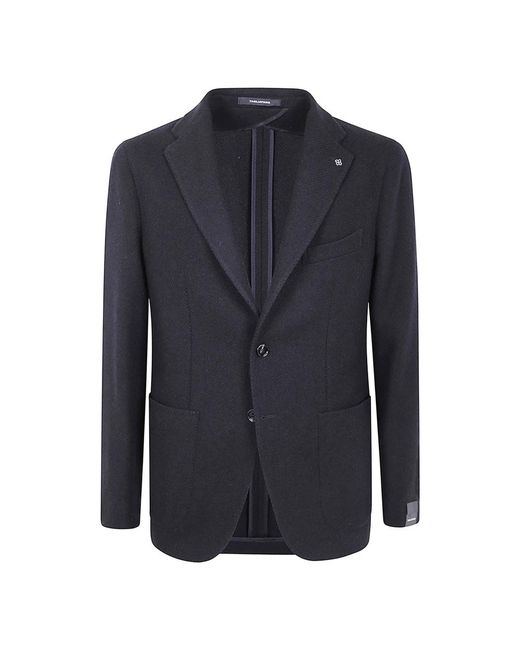 Tagliatore Jassen ,Zwart ,Wol Montecarlo Jacket in het Blue voor heren