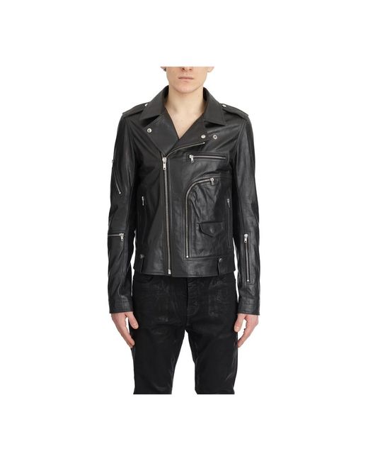 Leather Jackets Rick Owens pour homme en coloris Black