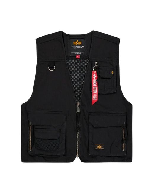 Vests Alpha Industries pour homme en coloris Black