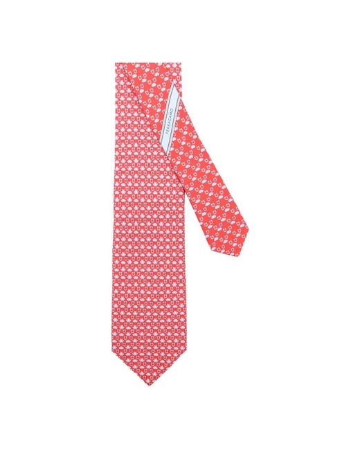 Ferragamo Red Ties for men