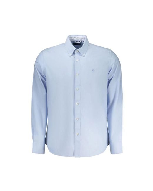 North Sails Blue Formal Shirts for men