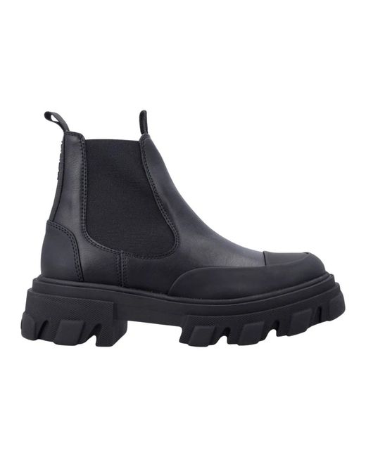 Ganni Blue Chelsea Boots