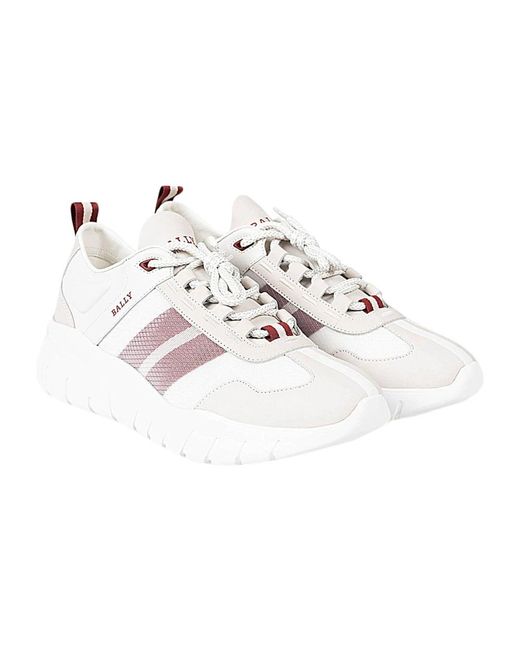 Bally Herren Sneakers mit verstärkter Ferse in Pink für Herren