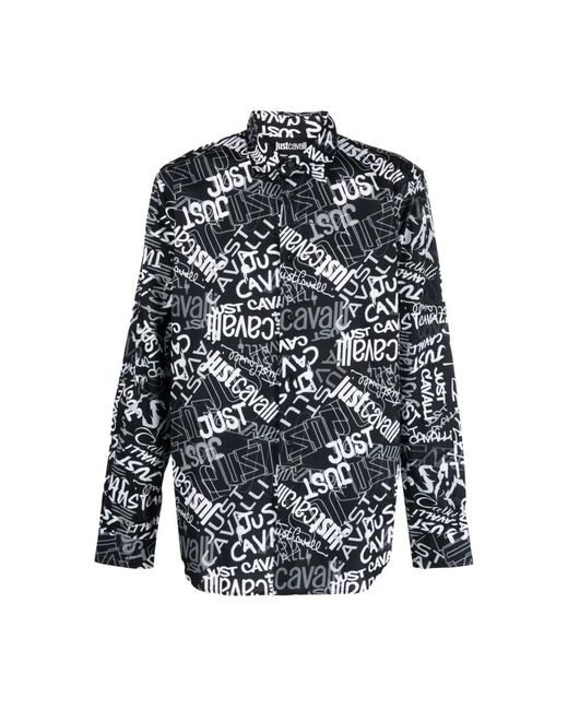 Just Cavalli Black Casual Shirts for men