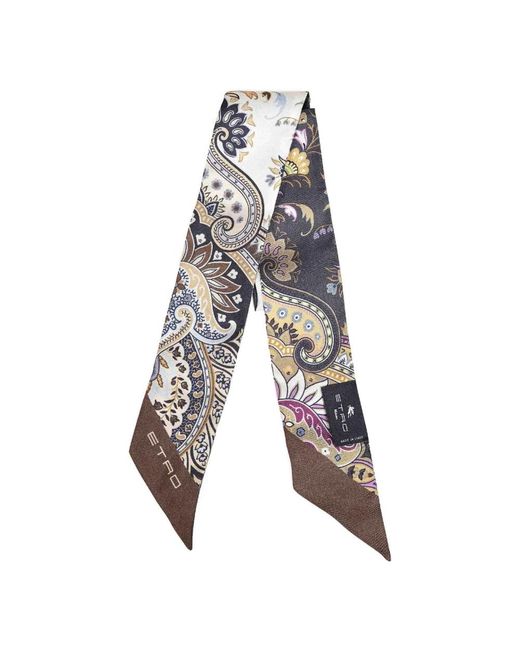 Etro Multicolor Silk Scarves