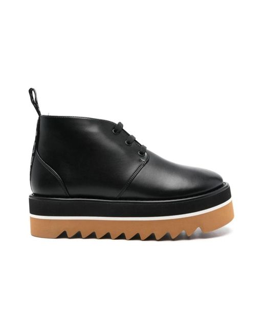 Stella McCartney Black Lace-Up Boots