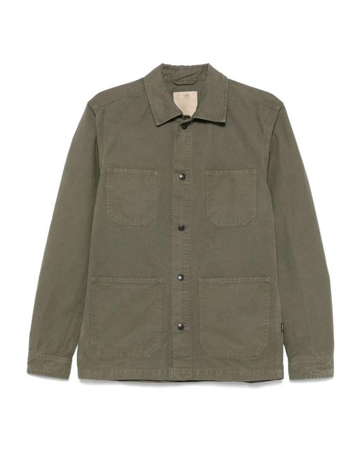 Woolrich Groene Overshirt Knoopsluiting Voorzakken in het Green voor heren
