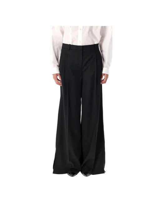 THE GARMENT Zwarte Wijde Pijp Broek in het Black