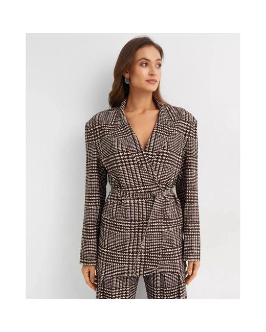 Norma Kamali Oversize Jas in het Brown