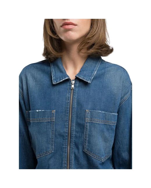 Replay Denim Jackets in het Blue