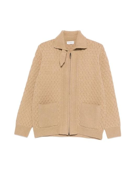 Paolo Pecora Cardigans in het Natural voor heren