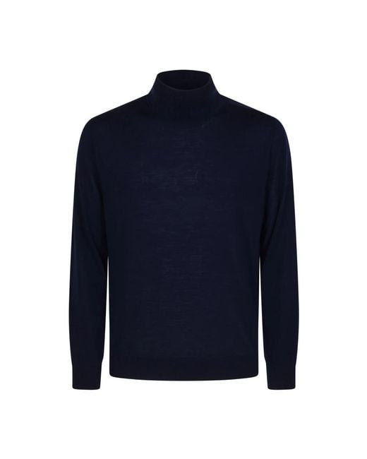 Canali Blue Turtlenecks for men