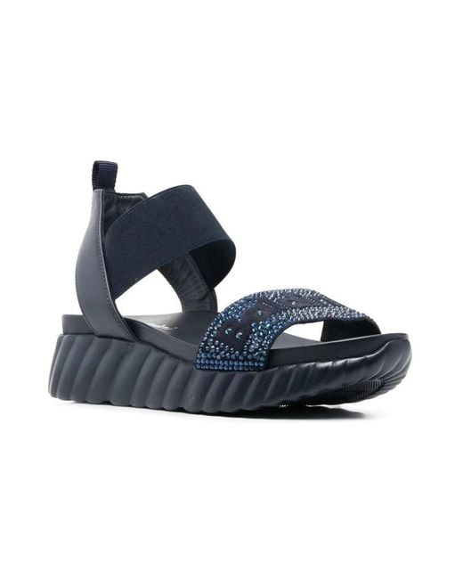 Baldinini Blue Flat Sandals