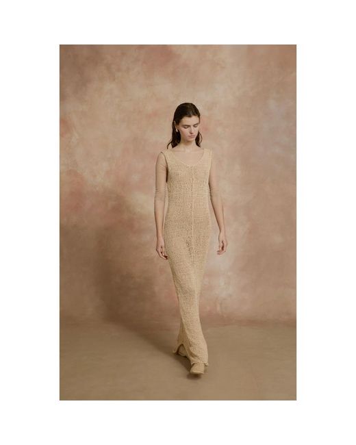 Cortana Natural Knitted Dresses