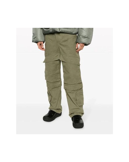 Entire studios Green Straight Trousers for men