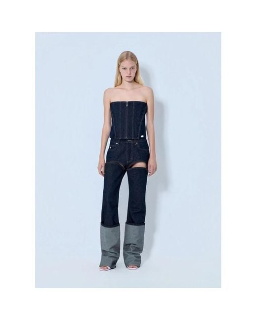 Jean Paul Gaultier Blue Sleeveless Tops