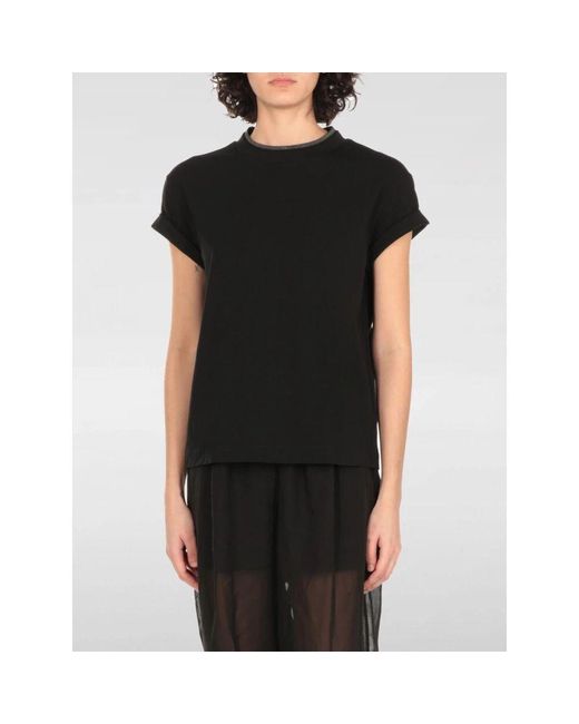 T-Shirts Brunello Cucinelli de color Black