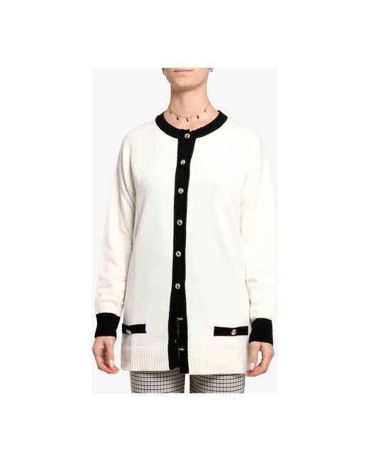 SIMONA CORSELLINI White Strickjacken
