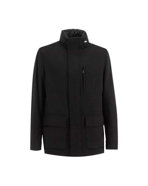 Paul & Shark Jassen ,Zwart ,Polyester Carcoat in het Black voor heren