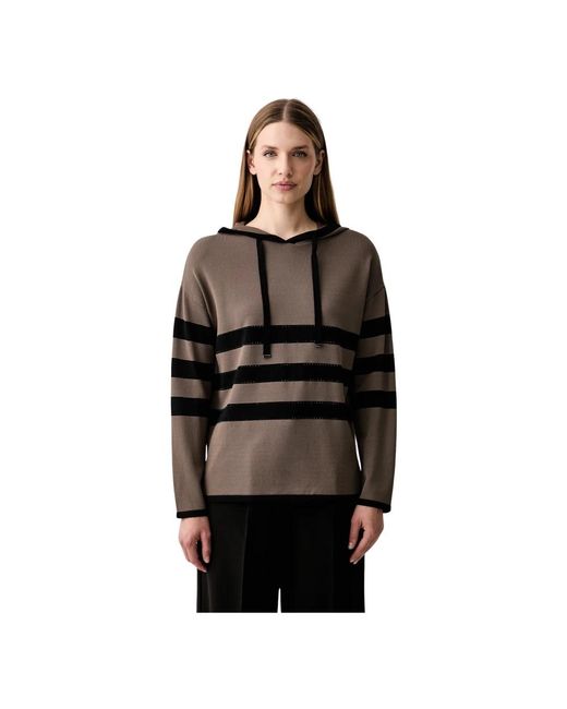 Joseph Ribkoff Hooded Pullover in het Black