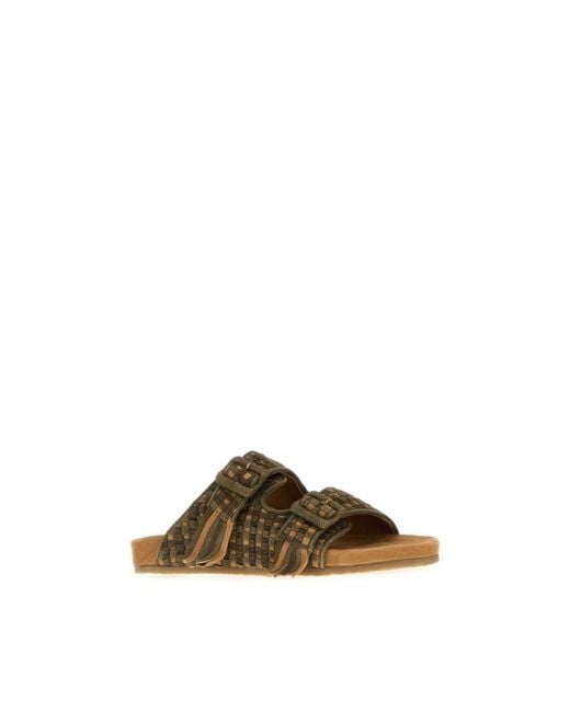BAZISZT Brown Sliders for men