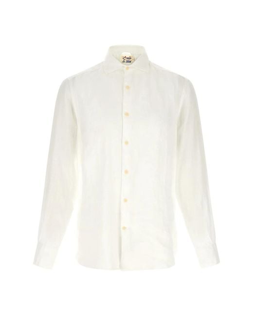 Mc2 Saint Barth White Formal Shirts for men