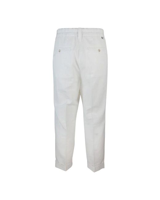 Straight Trousers Paolo Pecora de hombre de color Gray