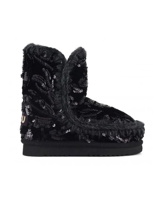 Mou Black Winter Boots