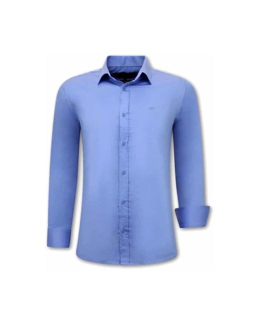 Gentile Bellini Blue Formal Shirts for men