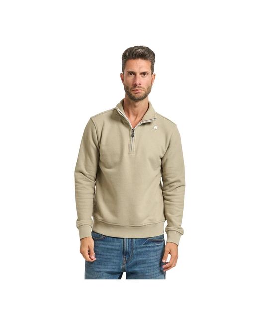 K-Way Sweatshirts in het Natural voor heren