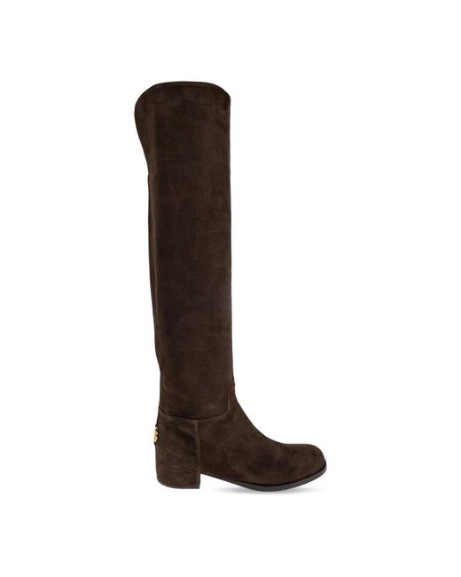 Dolce & Gabbana Brown Over-Knee Boots